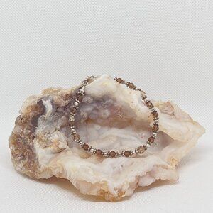 Sterling Silver and Crystal Bracelet
